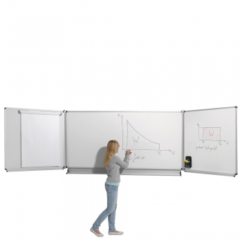 Schultafel 200x100 cm, höhenverstellbare Whiteboardtafel