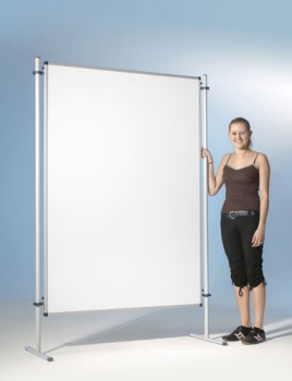 Moderatorentafel Stahlemaille weiss 120 x 90 cm