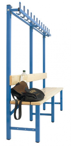 Sitzbank mit Garderobenleiste 117 cm