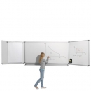 Whiteboard Wandklapptafel aus Stahl, Serie KLST, weiß